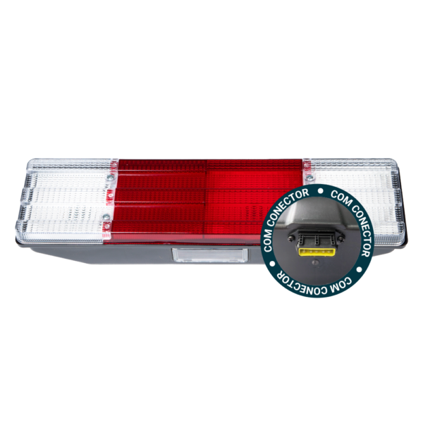 Lanterna Traseira MB HPN Bicolor com Vigia com Conector