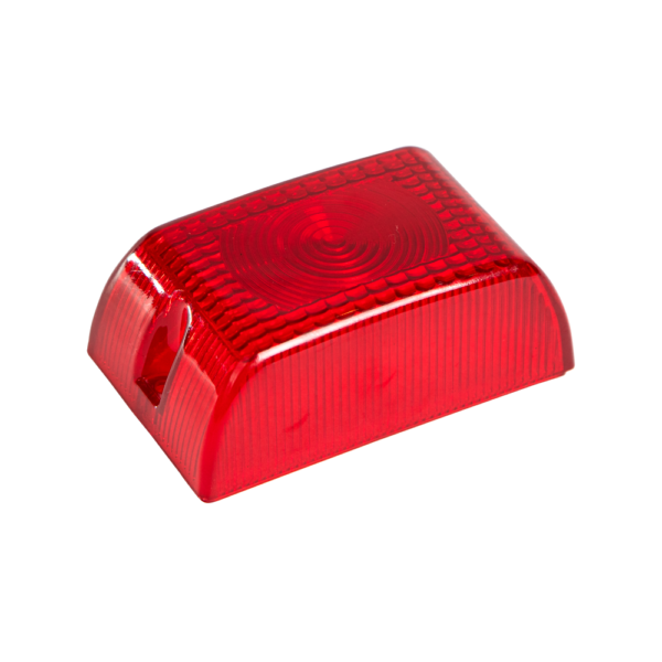 Lente Lateral Retangular Cor Vermelha