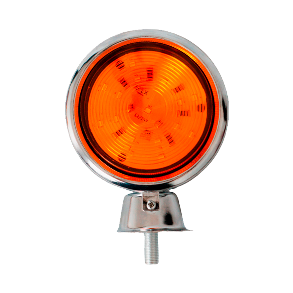 Lanterna Bojuda Metal 17 LEDS Âmbar