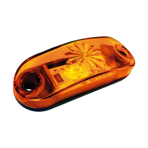 Lanterna LED Delimitadora Âmbar