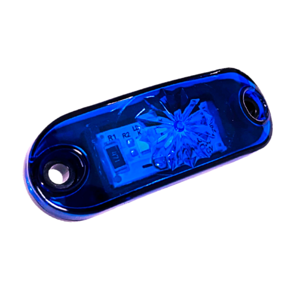 Lanterna LED Delimitadora Azul