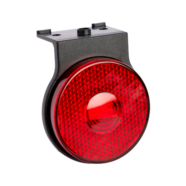 Lanterna Lateral LED 65MM com Suporte Cor Vermelha