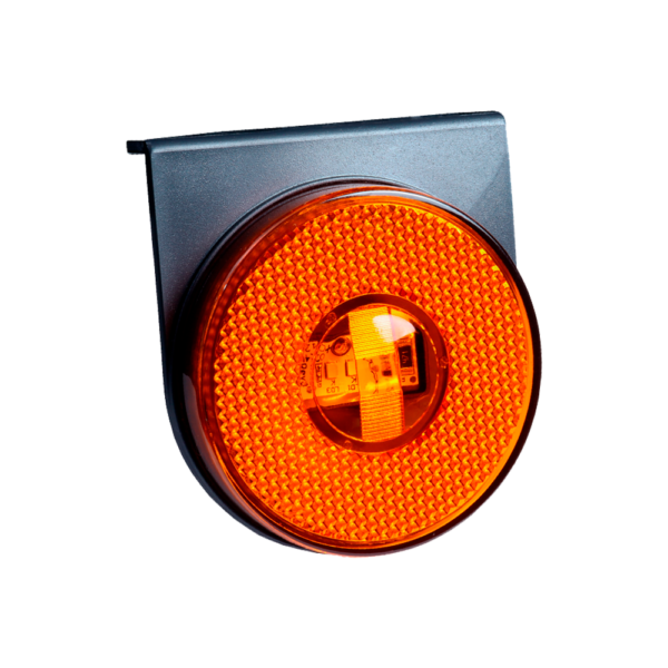 Lanterna Lateral LED 85MM com Suporte Cor Âmbar