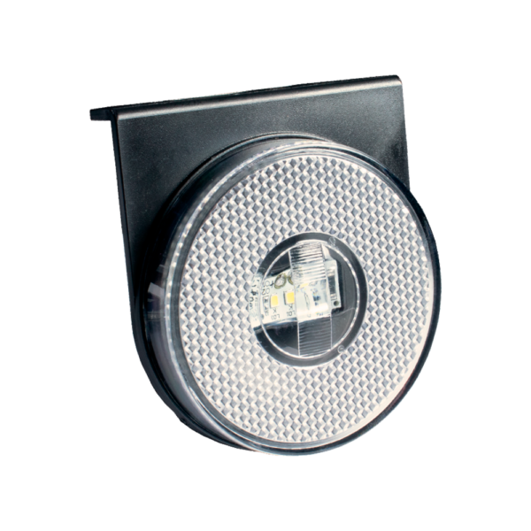 Lanterna Lateral LED 85MM com Suporte Cor Cristal