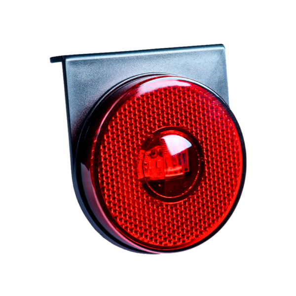 Lanterna Lateral LED 85MM com Suporte Cor Vermelha