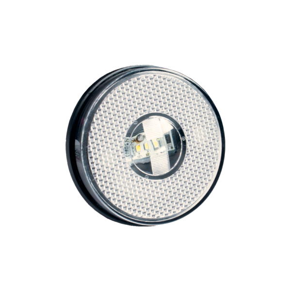 Lanterna Lateral LED 85MM sem Suporte Cor Cristal